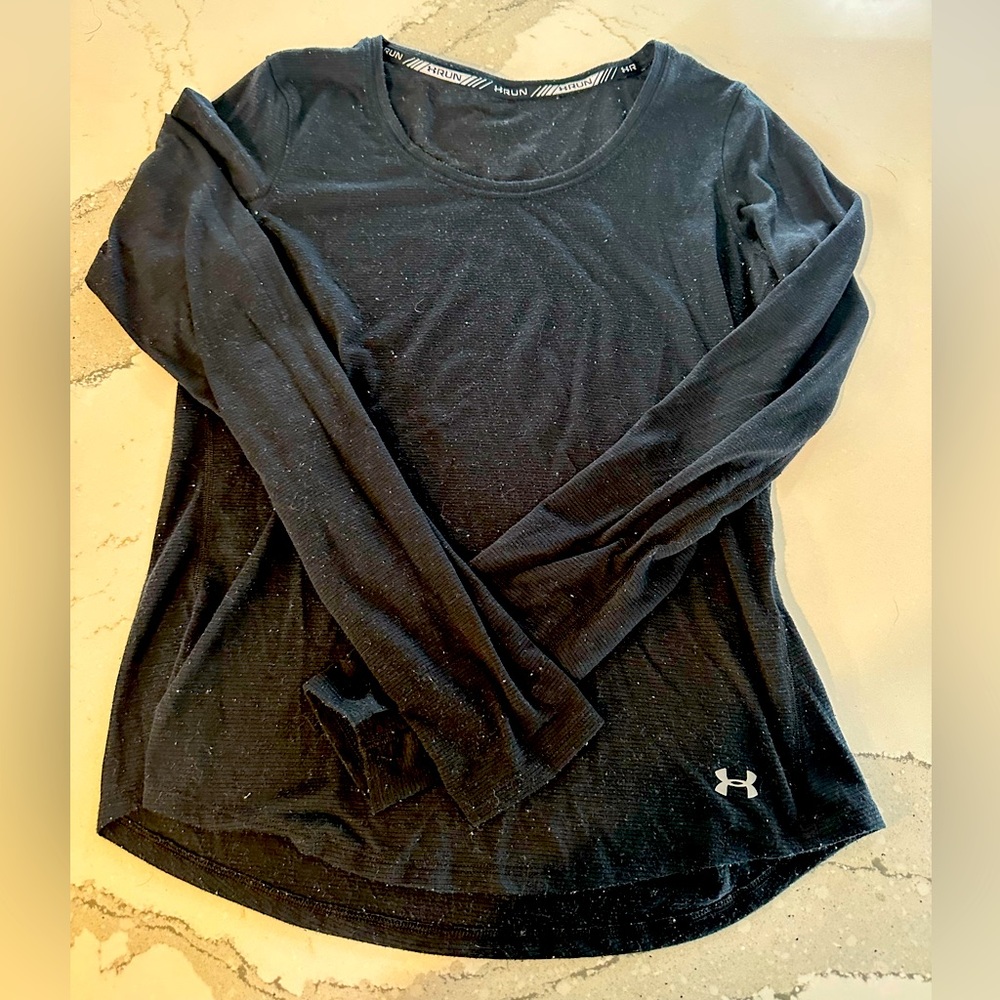 Under Armour Black RUN Long Sleeve Top